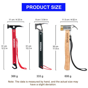 Stainless Steel Adventure Hammer with Copper Peg Puller