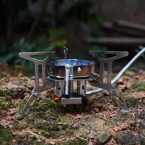 Foldable Portable Outdoor Three-Head Gas Stove Burner