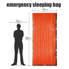 Waterproof Emergency Survival Sleeping Bag for Camping, Hiking, and First Aid