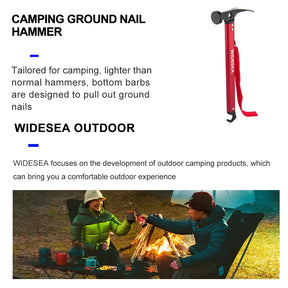 Stainless Steel Adventure Hammer with Copper Peg Puller