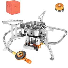 Foldable Portable Outdoor Three-Head Gas Stove Burner